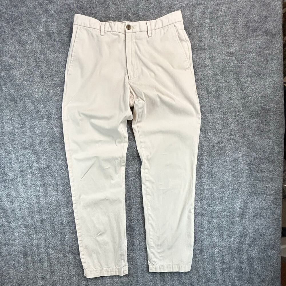 Banana Republic Men’s 31x30 Slim Fit Chino Pants Ivory Beige Modern